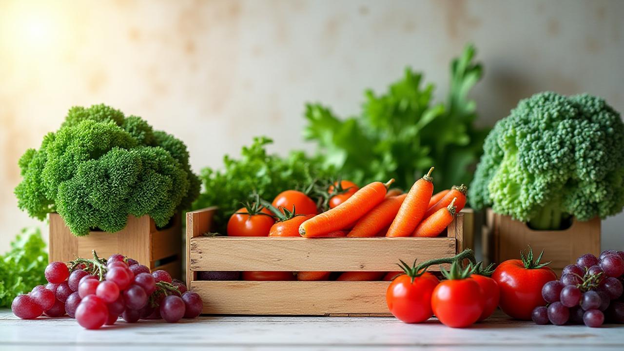 新鮮な野菜セットのコラージュ