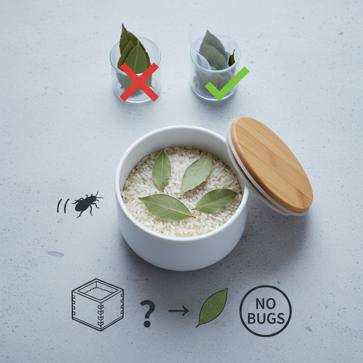 米びつに虫がわく原因とローリエを使った効果的な予防法